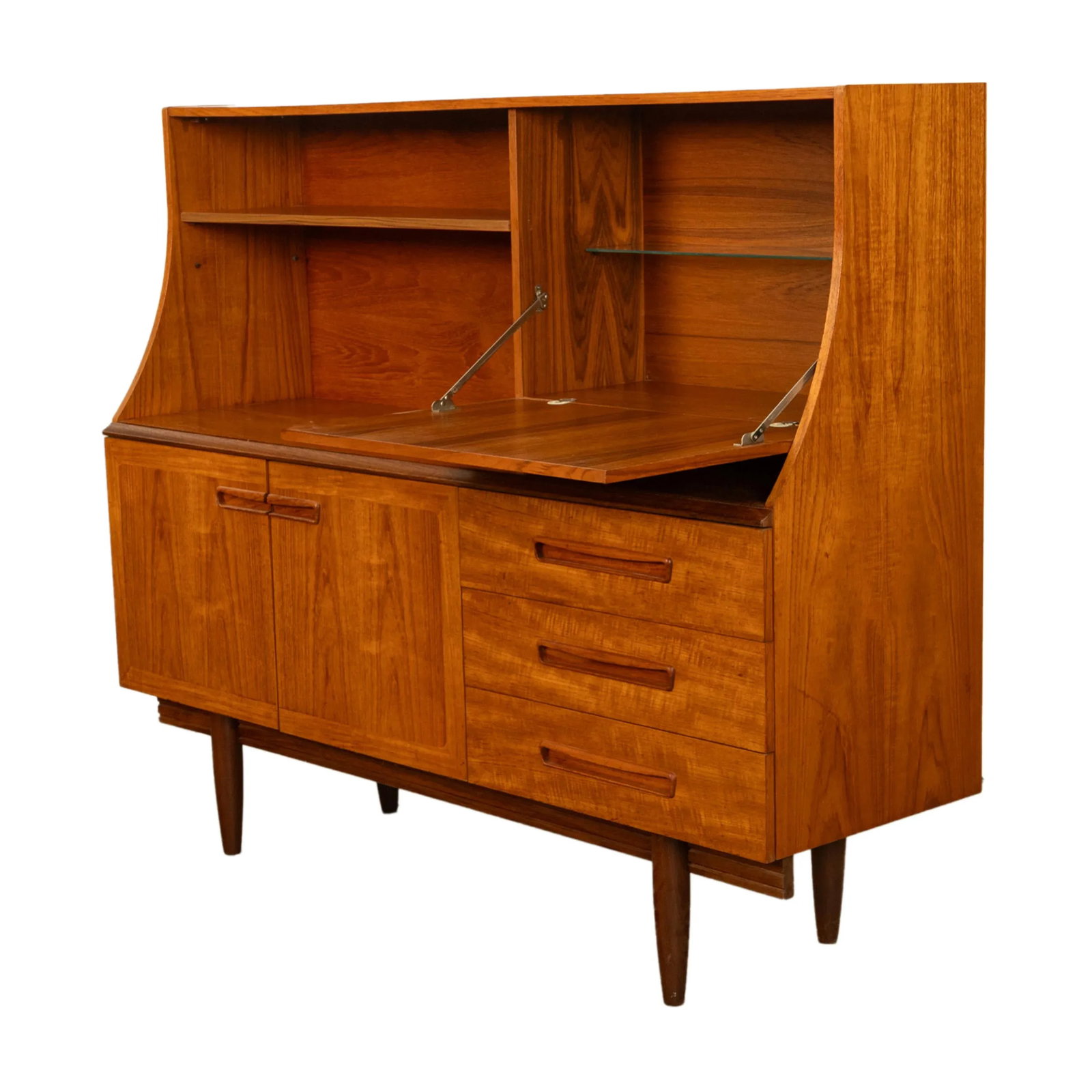 Mid Century Modern Danish Style Teak Credenza Bar Sideboard Buffet G Plan 1960s - 5