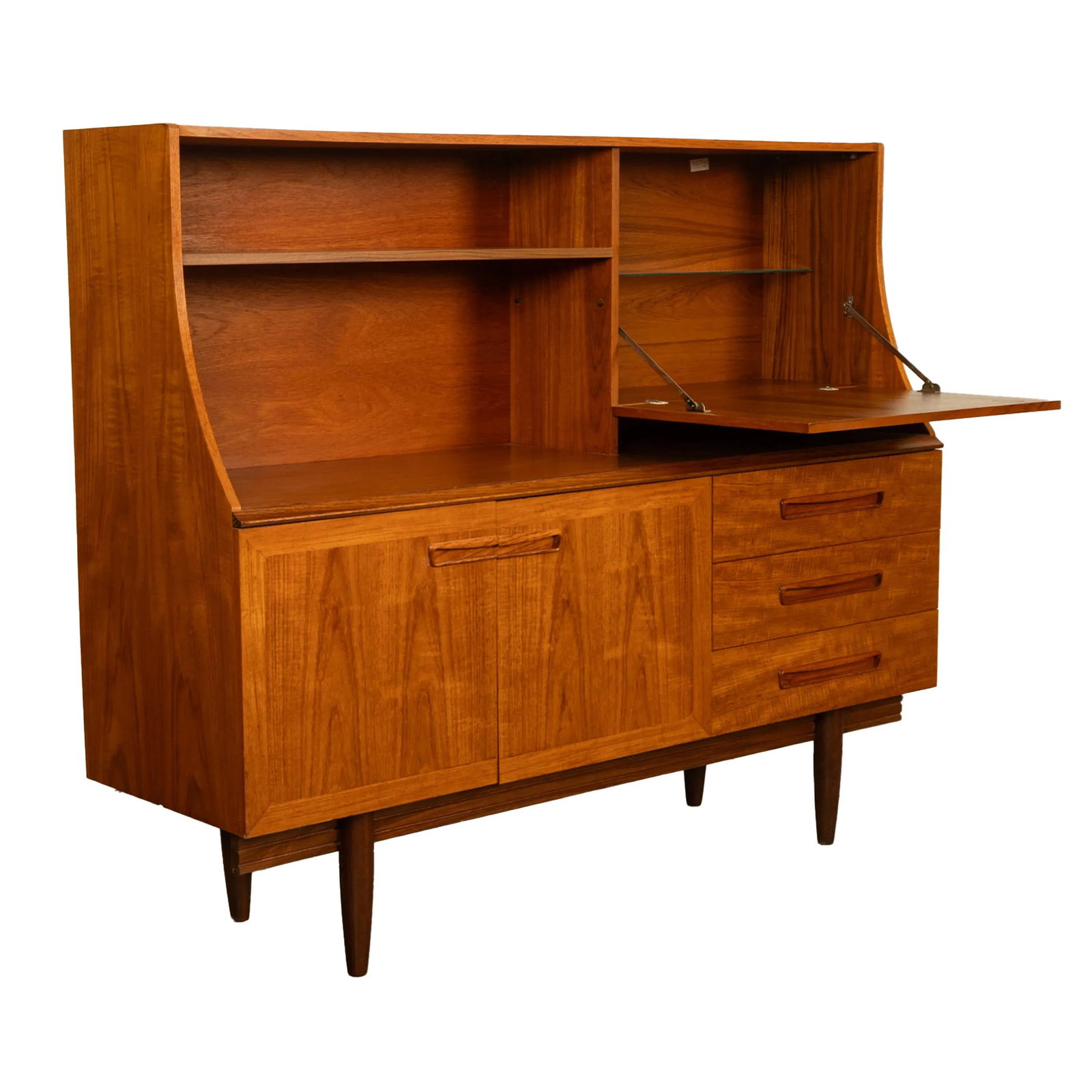 Mid Century Modern Danish Style Teak Credenza Bar Sideboard Buffet G Plan 1960s - 7
