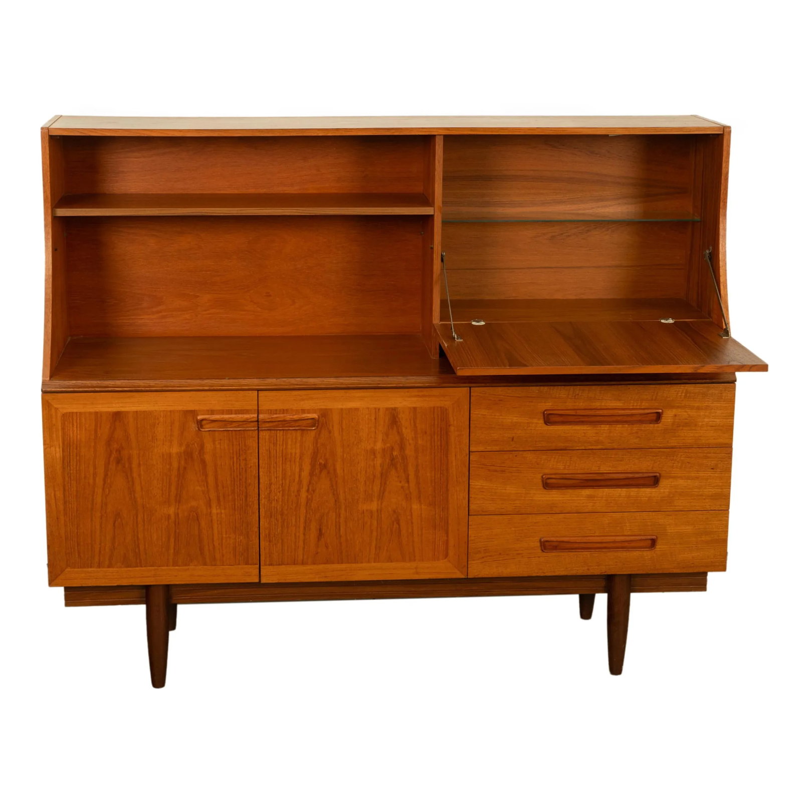 Mid Century Modern Danish Style Teak Credenza Bar Sideboard Buffet G Plan 1960s - 9