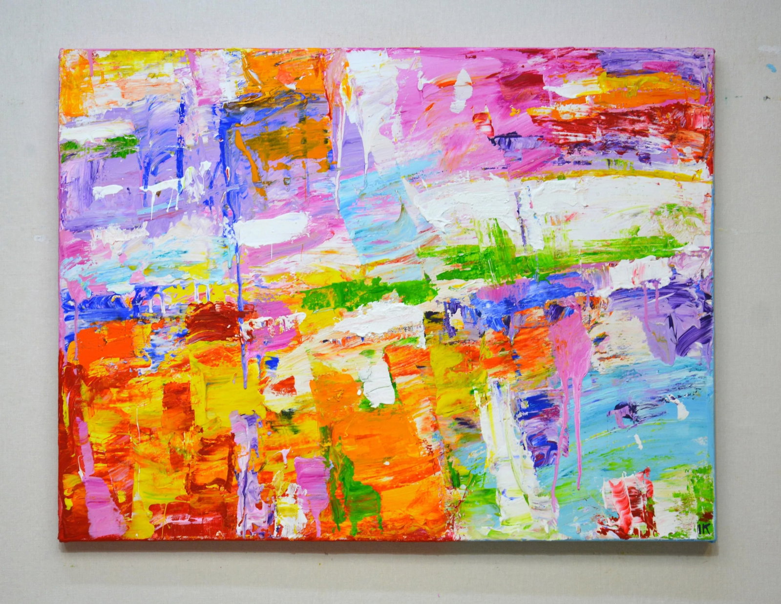 Happy Days!Modern Original Hand Painting. - 2