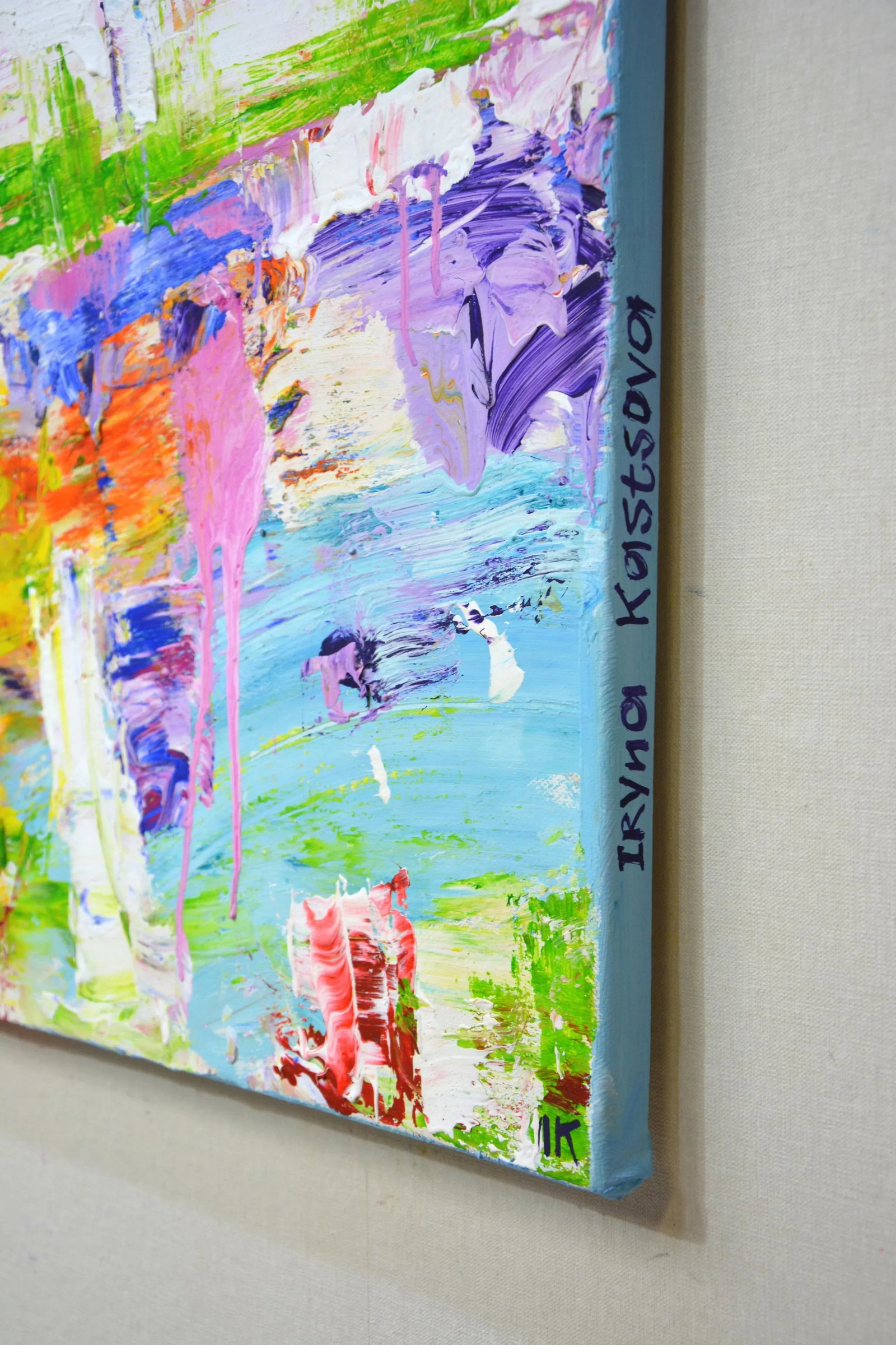 Happy Days!Modern Original Hand Painting. - 3