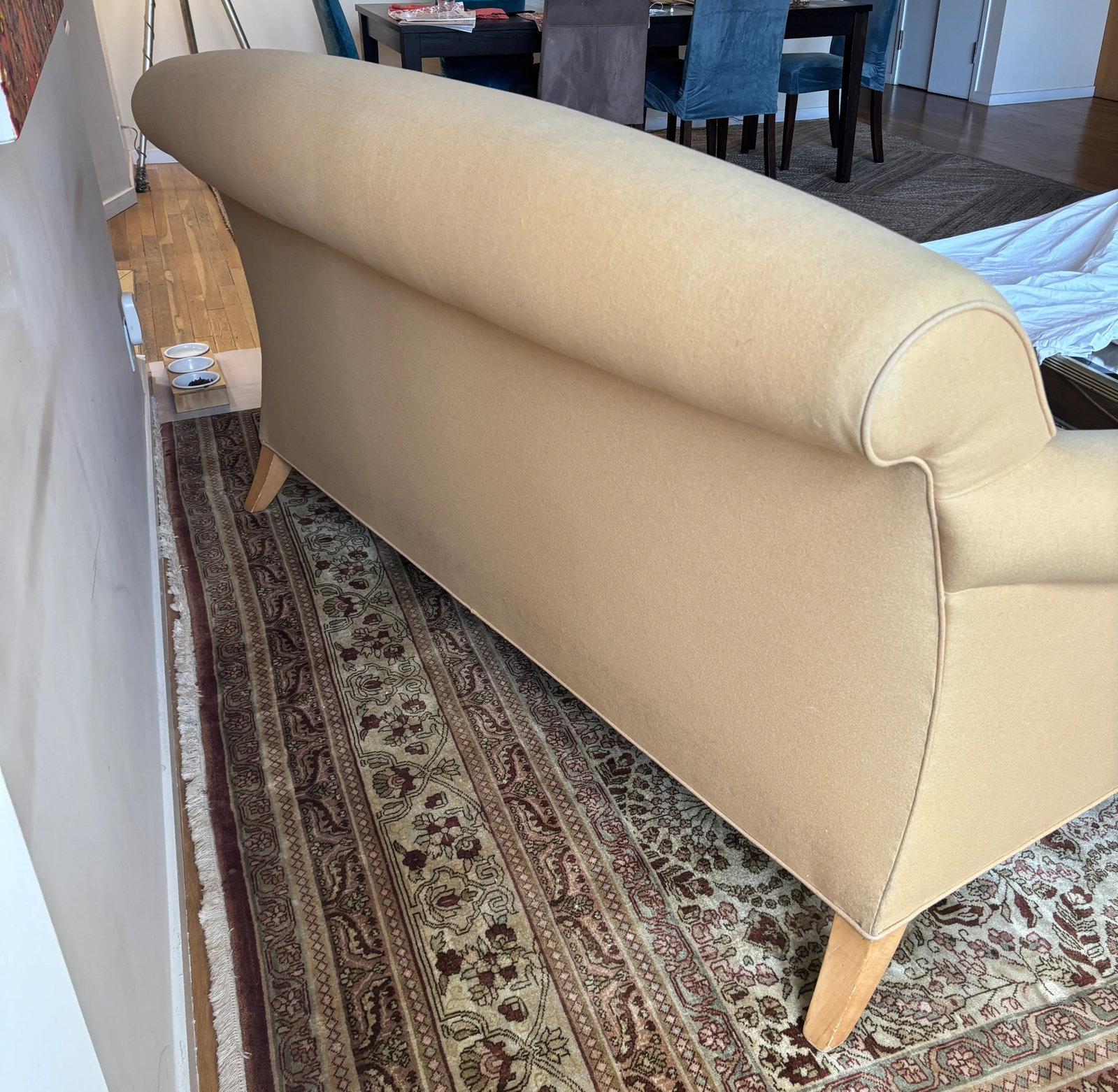 Todd Hase Sofa With Fan Back â€“ Custom Upholstered, Transitional Style, 2000 - 4