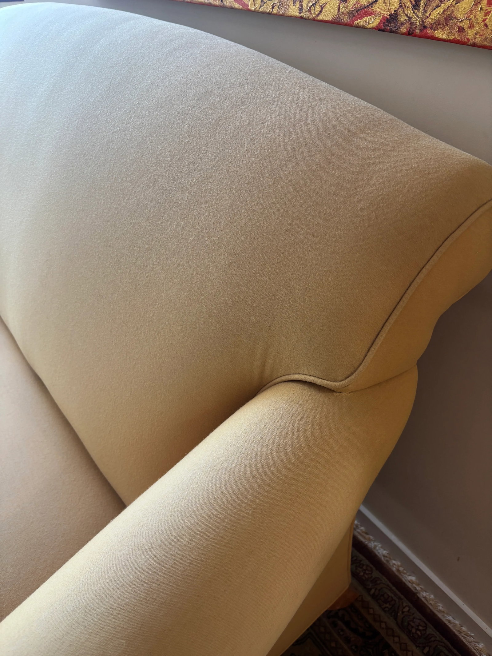Todd Hase Sofa With Fan Back â€“ Custom Upholstered, Transitional Style, 2000 - 6
