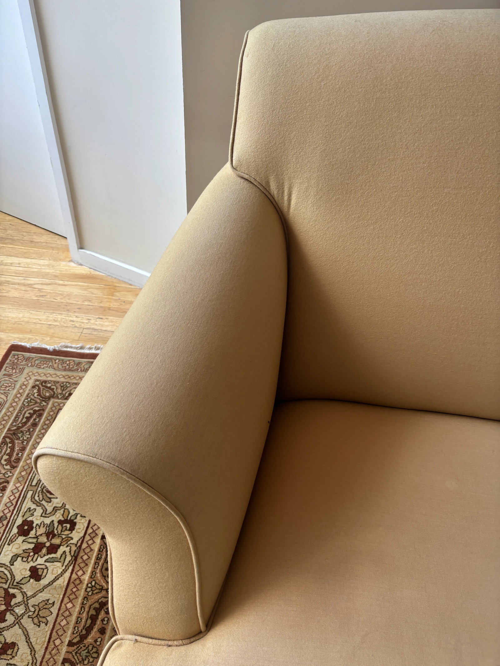 Todd Hase Sofa With Fan Back â€“ Custom Upholstered, Transitional Style, 2000 - 7