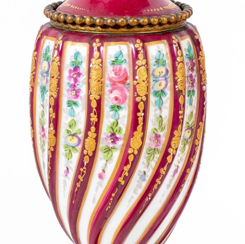 Sevres Rose Du Barry Vases, Pair - 3
