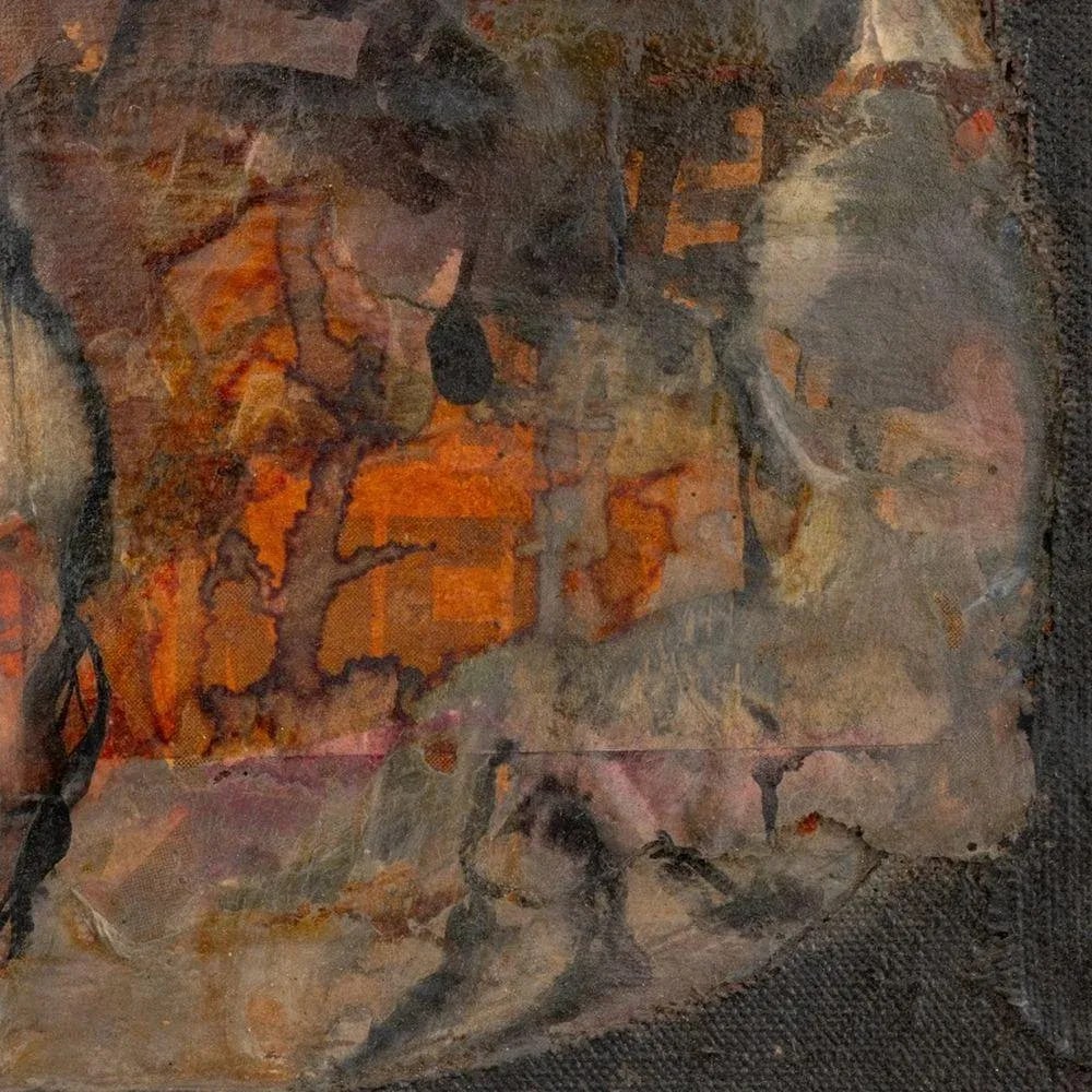 Elfi Schuselka Abstract Figural Mix Media Collage - 4