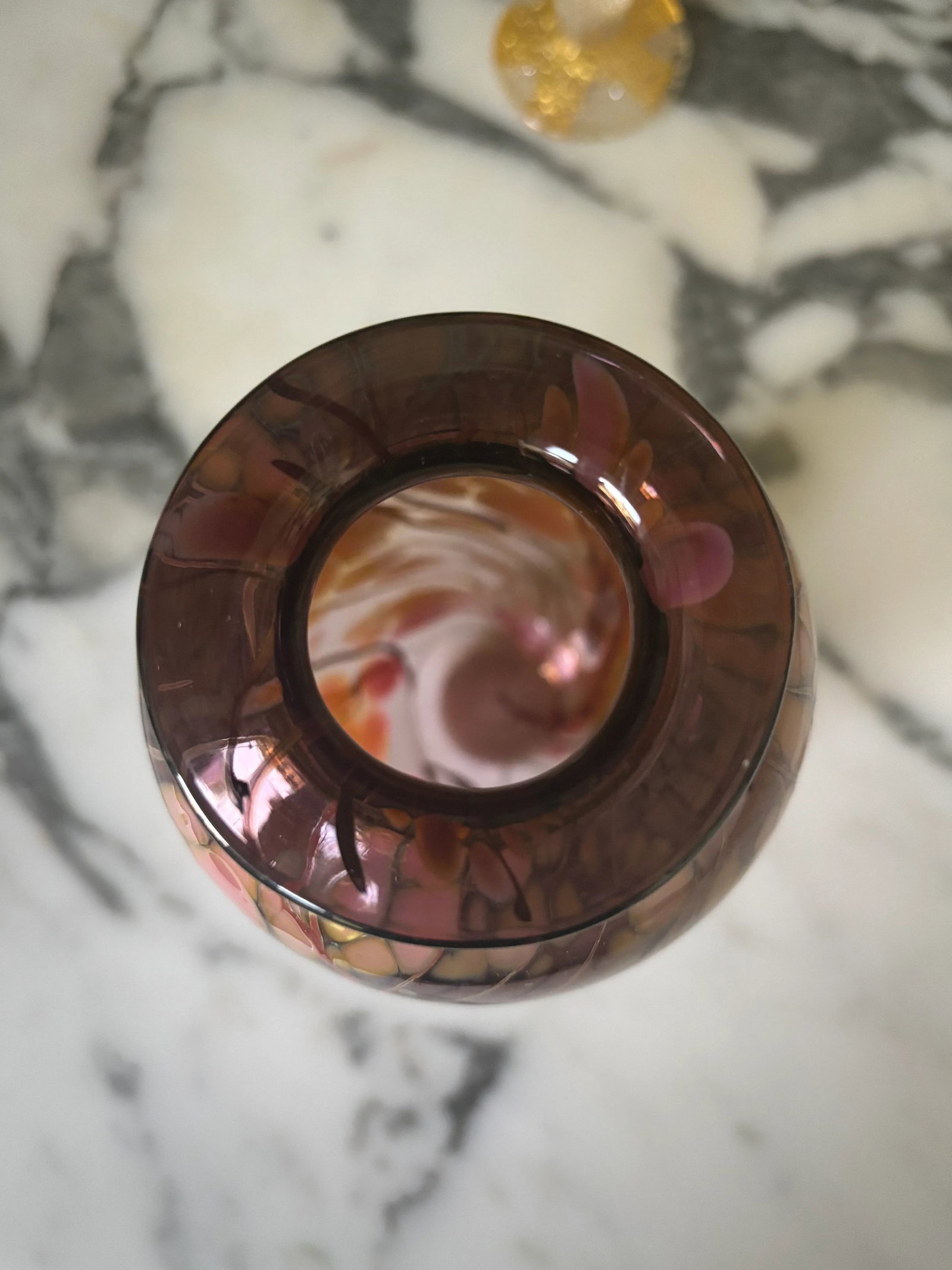 Vintage Studio Hand-Blown Art Glass Vase by Paul Bendzunas - 12