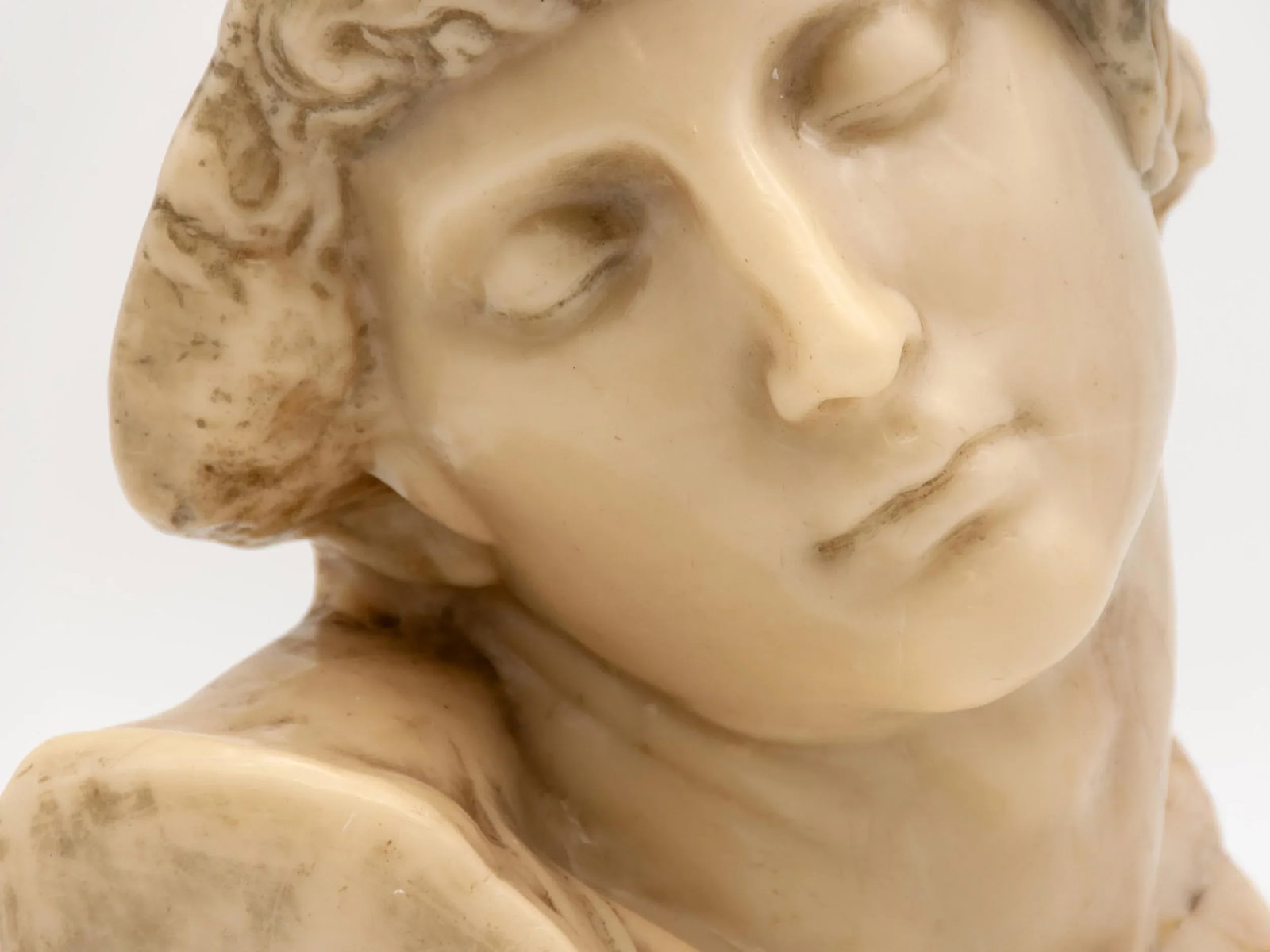 Early 20th Century Classical Wax Bust - 7