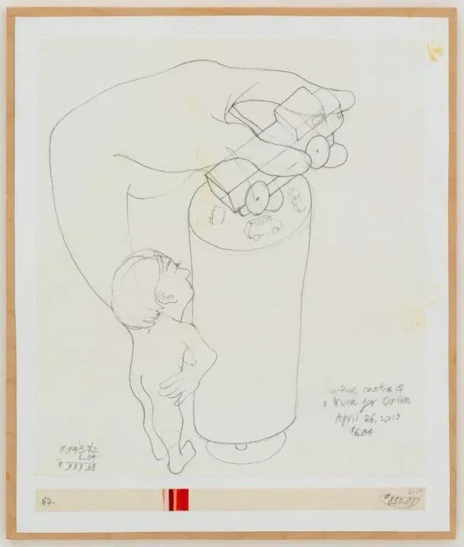 Danica Phelps "Income/Outcome" Mixed Media, 3 - 2