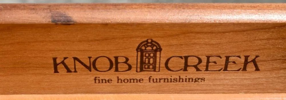 Vintage Nob Creek Oval CherryWood Queen Anne Style Table W/Drawer - 6