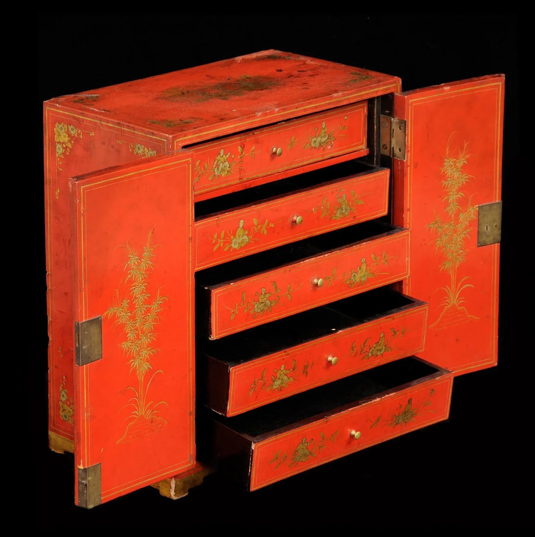Antique Chinese Export Jewelry Box, Circa 1850 - 5