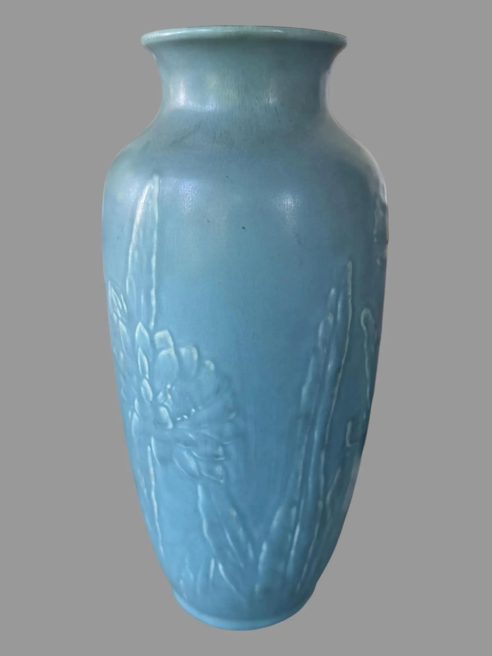 1945 Rookwood Art Pottery Floral Embossed Decorated 6870 Vase - 4