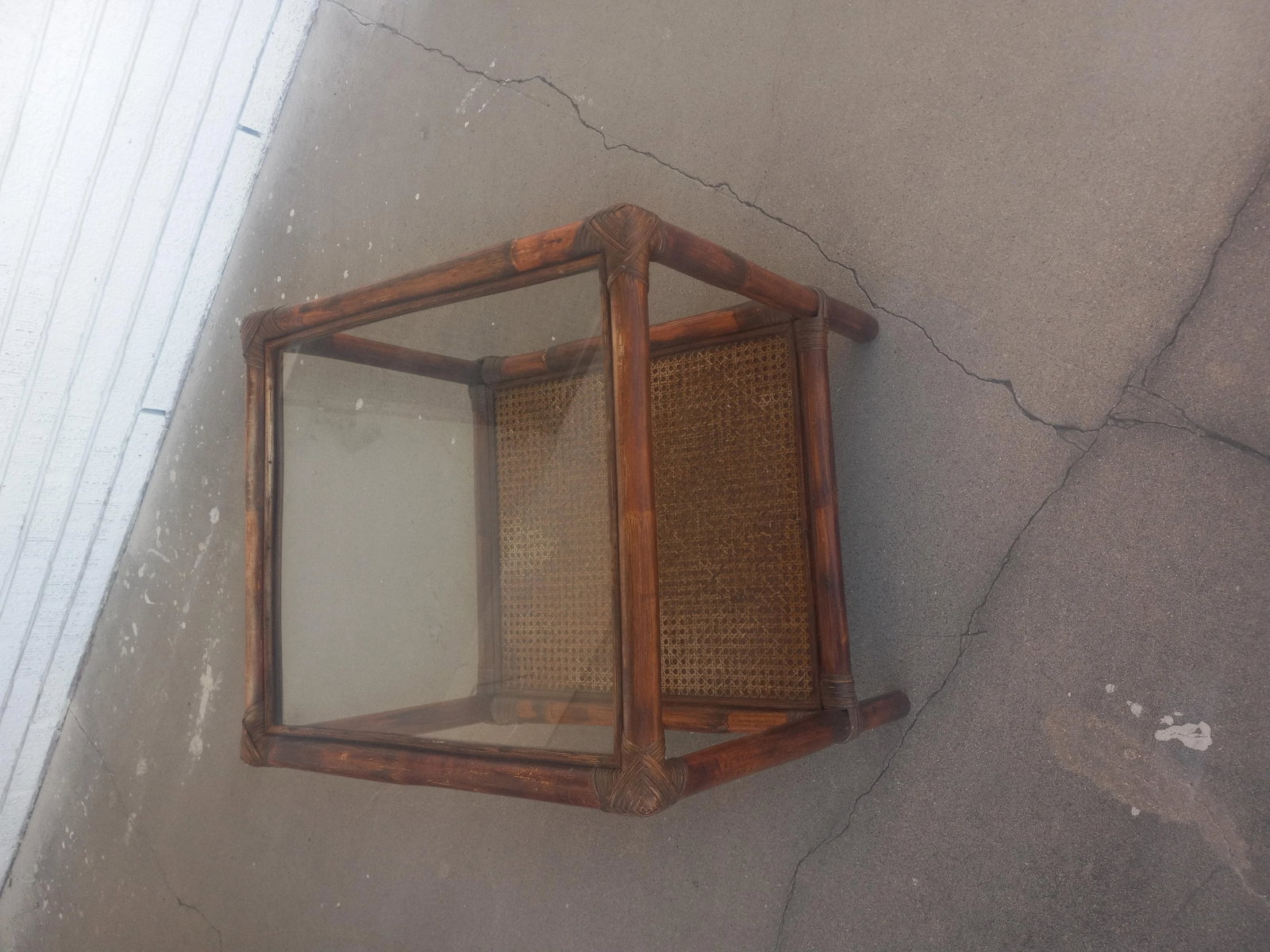 Late 20th Century Ficks Reed Bamboo Occasional Table - 3