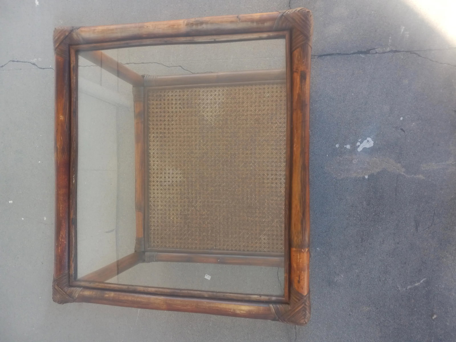 Late 20th Century Ficks Reed Bamboo Occasional Table - 5