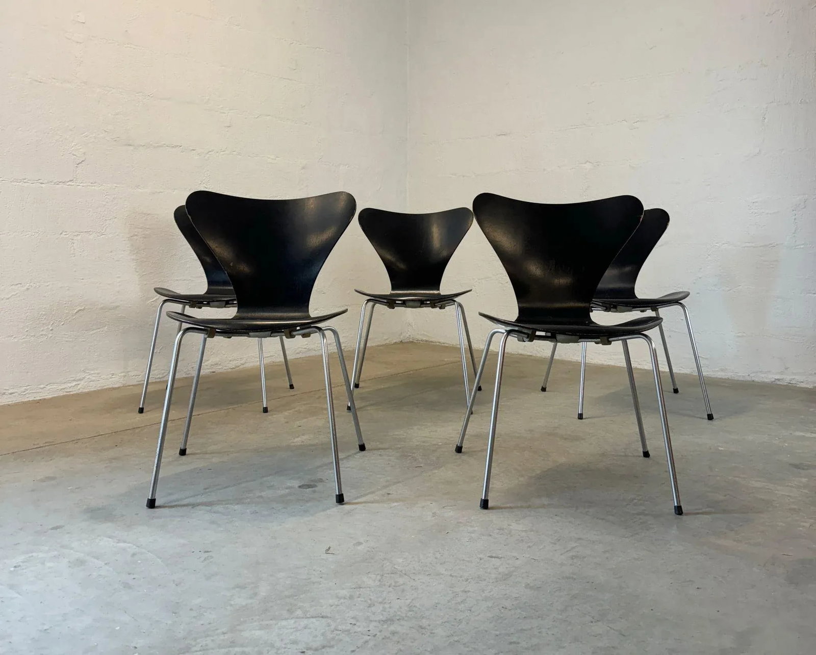 1960s Fritz Hansen Series 7 Chairs Designed by Arne Jacobsen - Set of 5 - 2