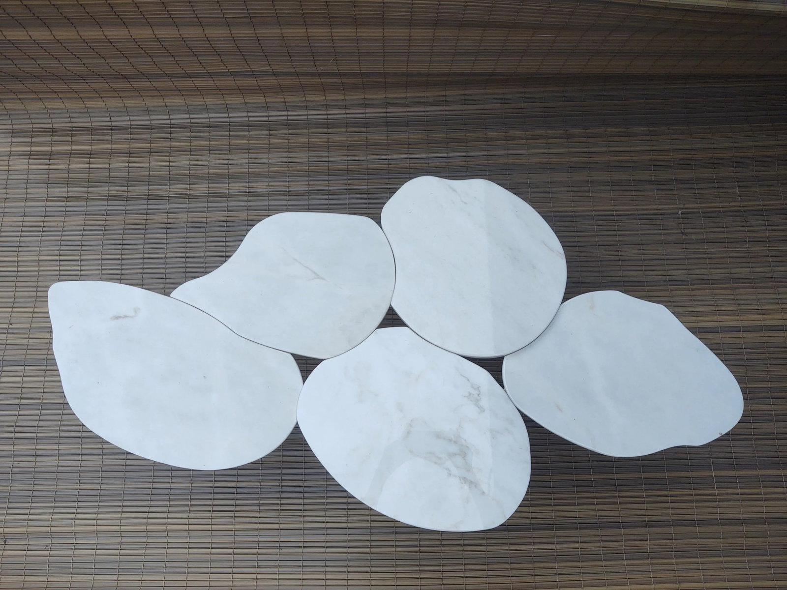 MCM Rare Rute Martins Infinity Coffee Table Calcutta Marble Gold Leaf by Greenapple - 4