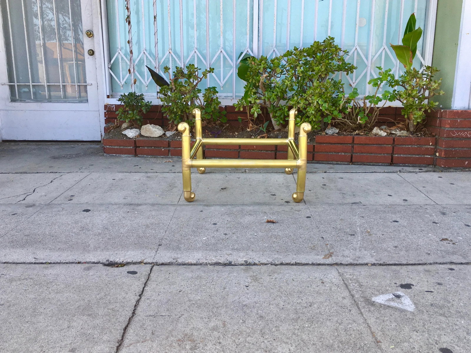 1970s Mid-Century Brass Coffee Table - 4