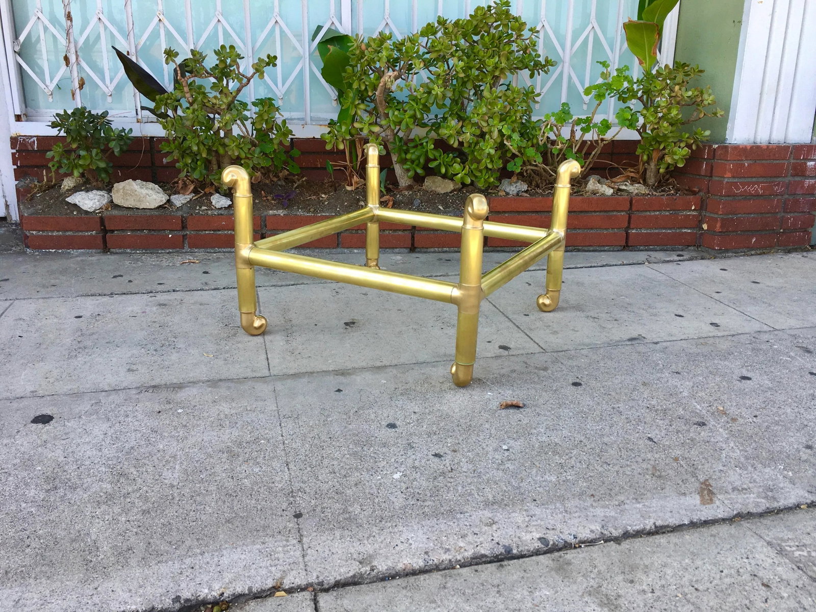 1970s Mid-Century Brass Coffee Table - 7