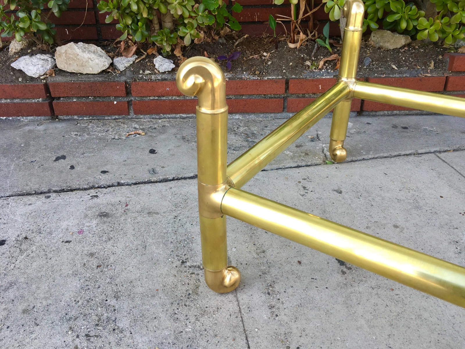 1970s Mid-Century Brass Coffee Table - 8