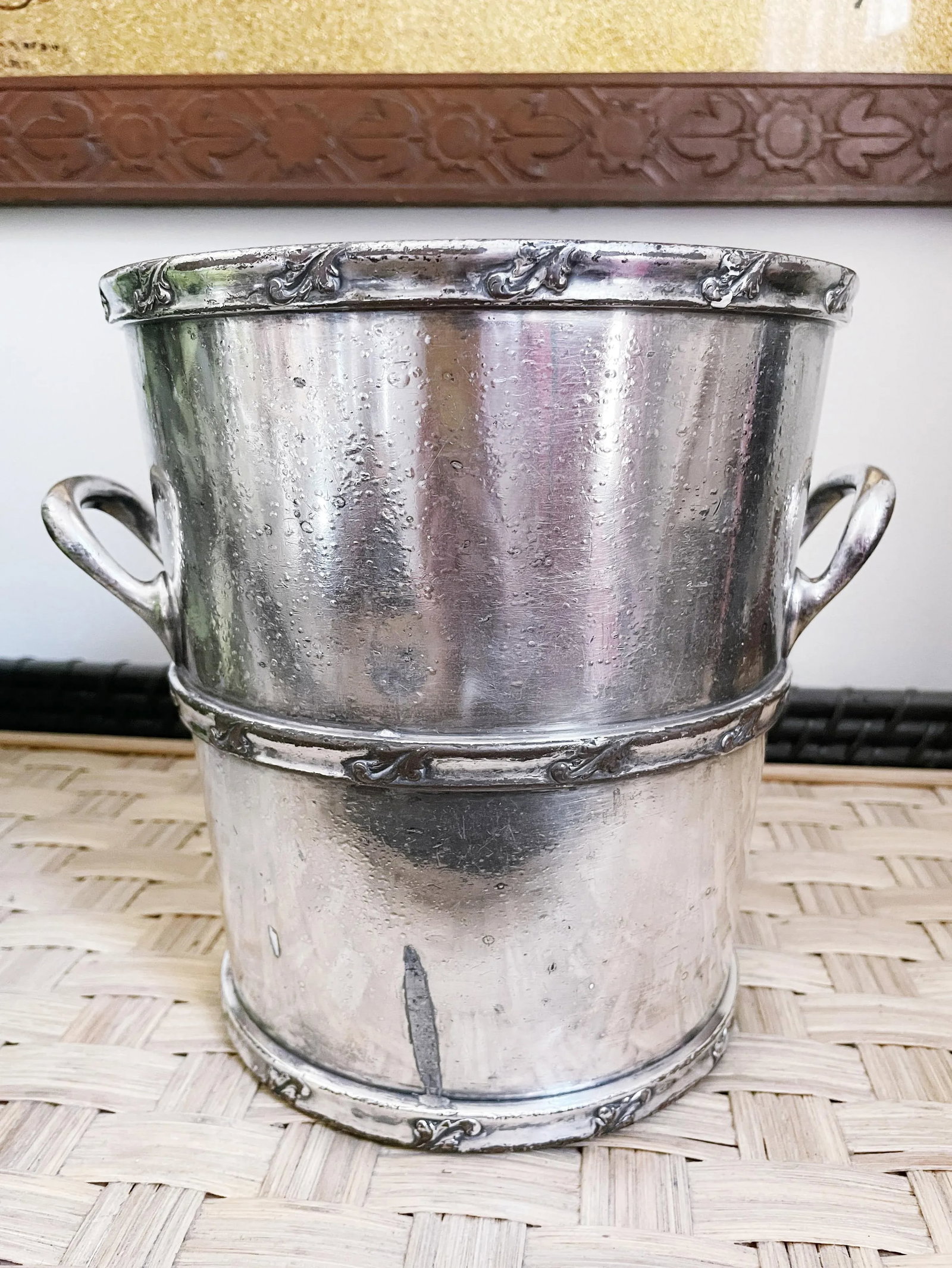 1920s Silver Plated Champagne Bucket From the Anthony Hotel in Ft Wayne In - 5