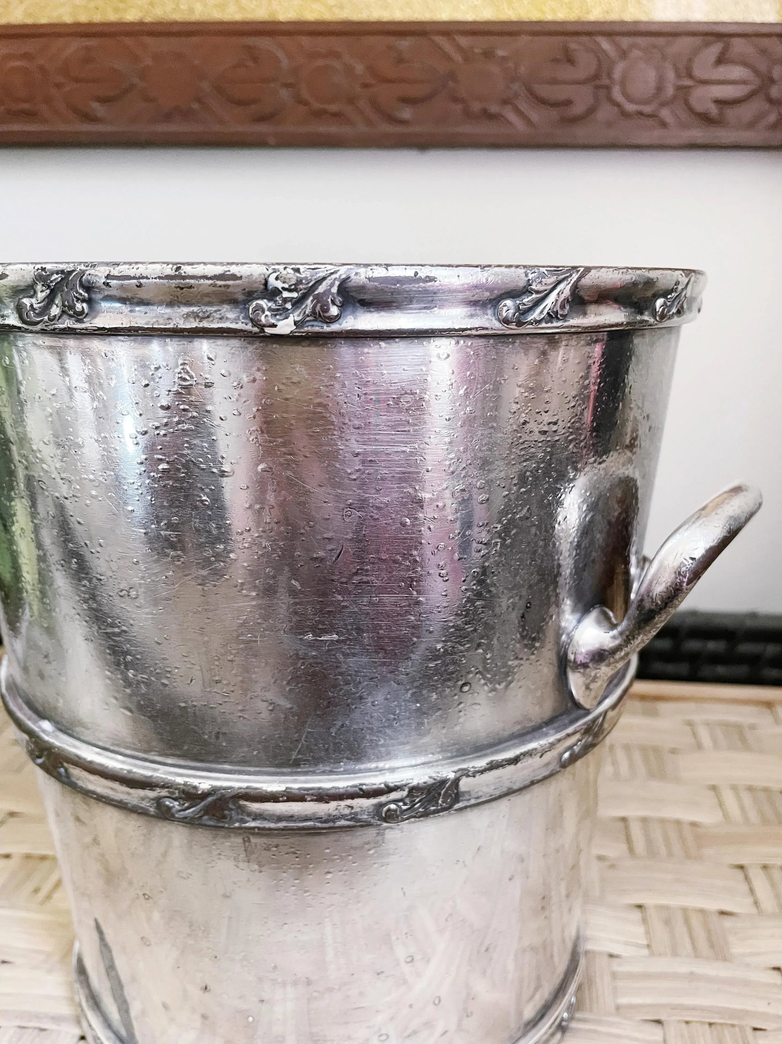 1920s Silver Plated Champagne Bucket From the Anthony Hotel in Ft Wayne In - 7