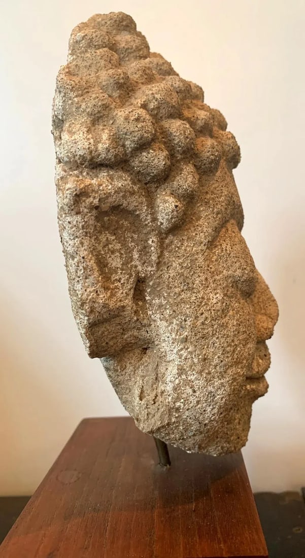 Dvaravati Stucco Buddha Head from Thailand - 7
