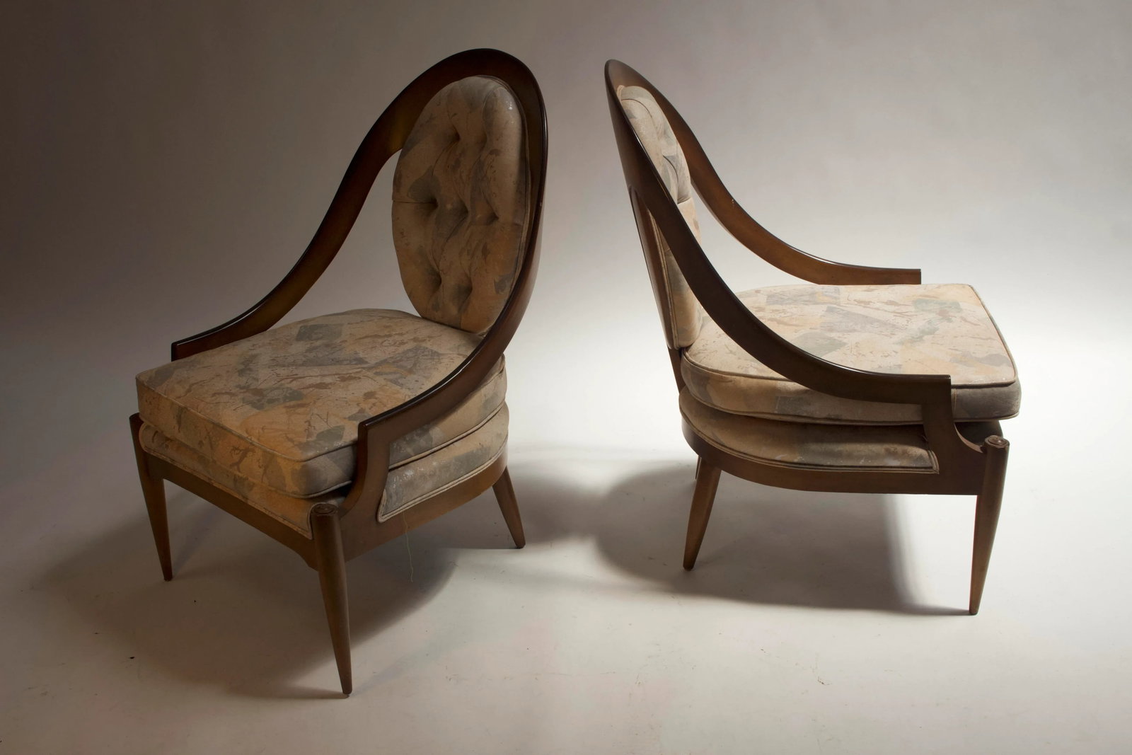1960s Vintage Gondola Chairs by Harvey Prober - a Pair - 2