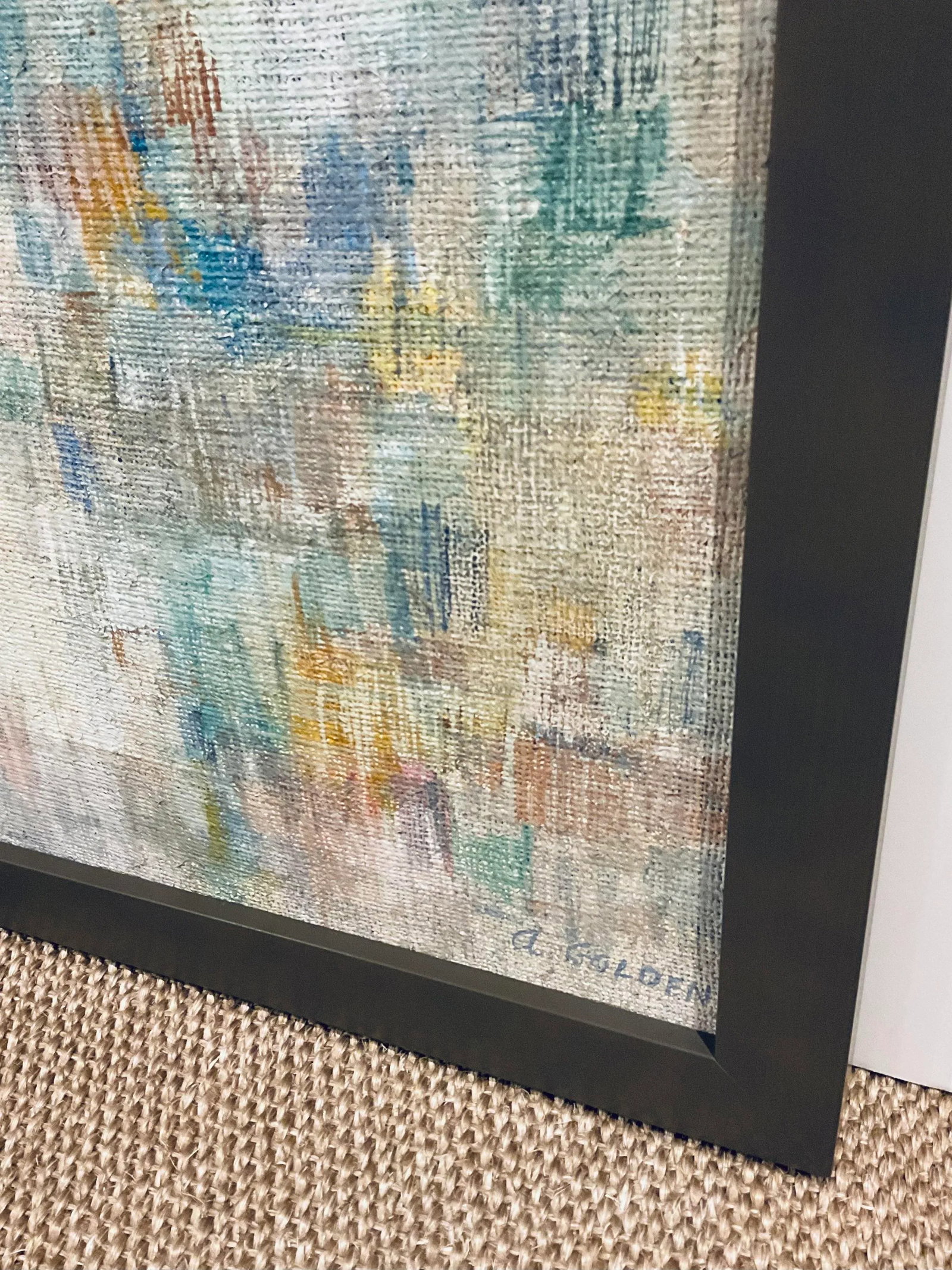 Vintage Mid-Century Modern Abstract Painting - 4