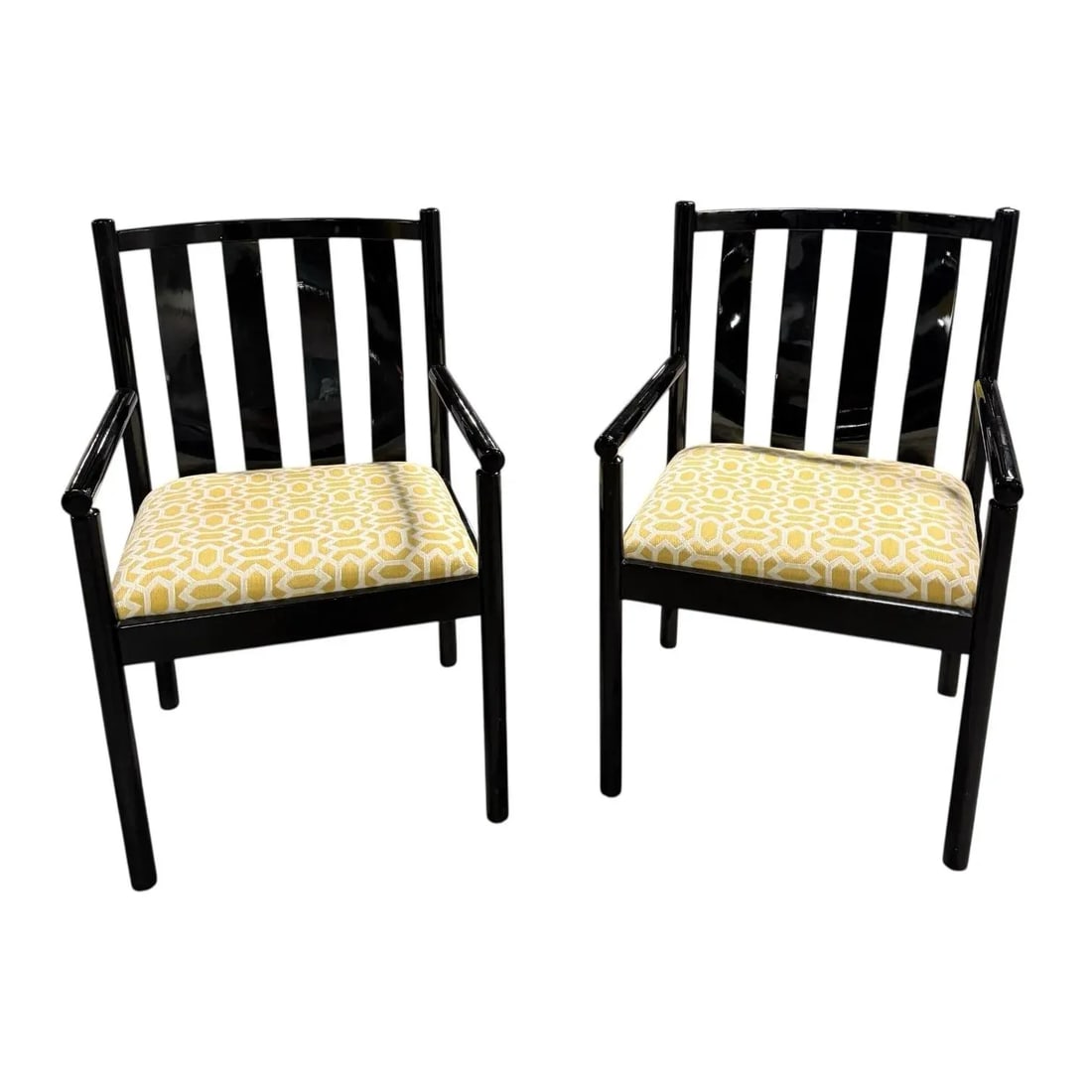 Pair of Postmodern Stendig Italian Armchairs Chairs - 2