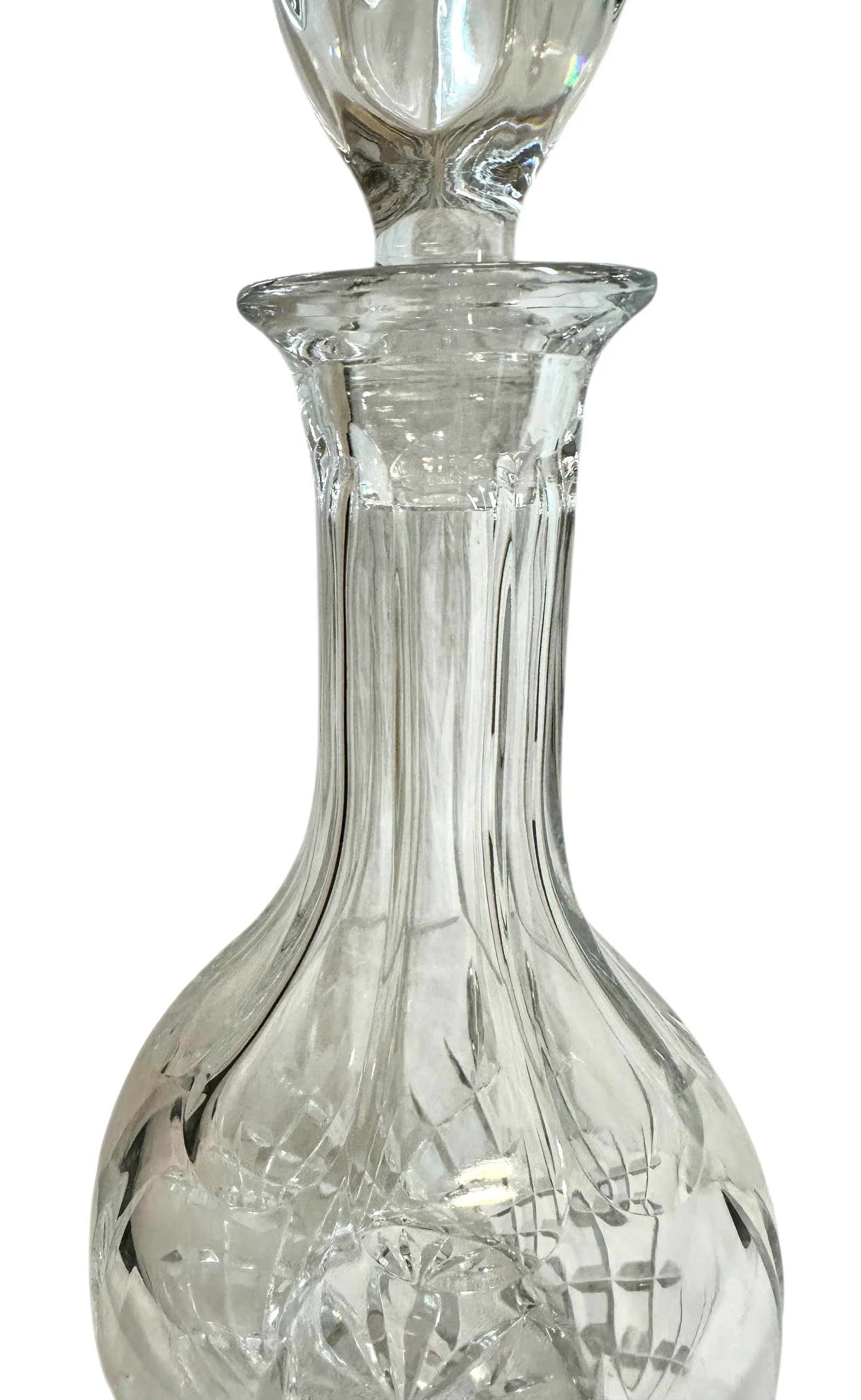 Vintage Crystal Liquor Decanter With Stopper - 7