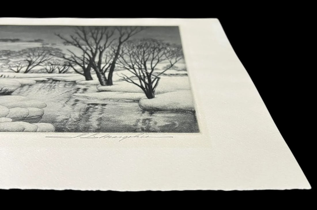 S. L. Margolies Winter Symphony LTD Ed Pencil Signed Aquatint Etching Print - 5
