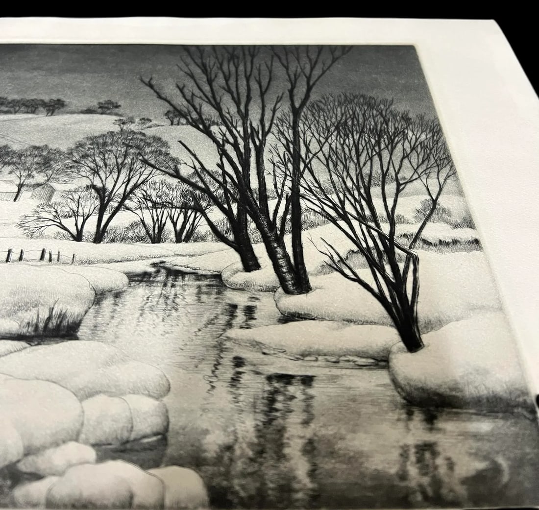 S. L. Margolies Winter Symphony LTD Ed Pencil Signed Aquatint Etching Print - 7