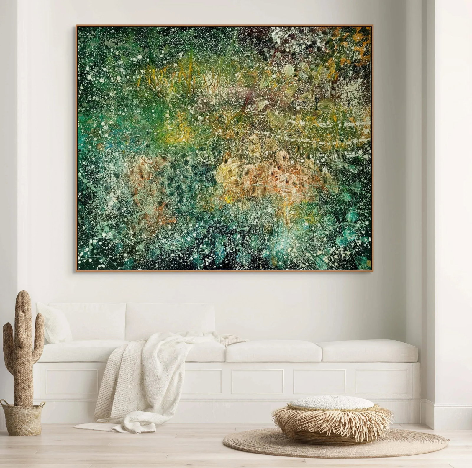 Contemporary Abstract Oil on Canvas "Richgarden" by Reiner Heidorn - 4