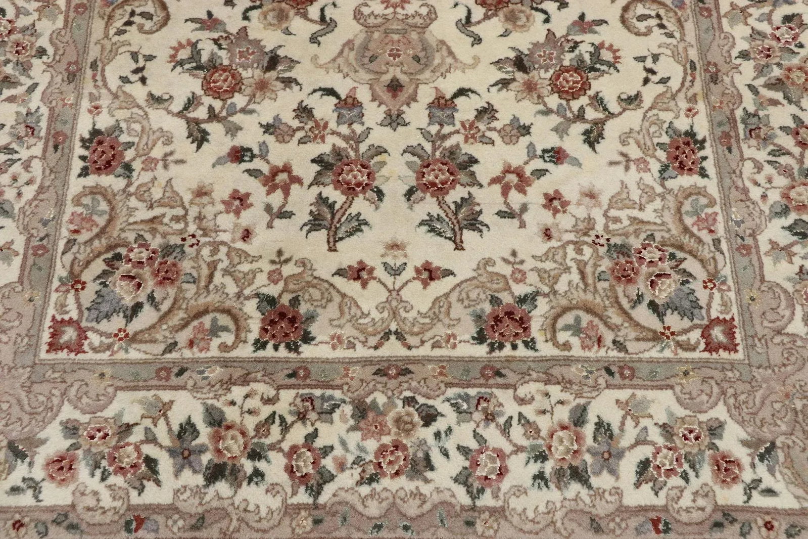 Vintage Persian Tabriz Chinese Floral Rug - 03'10 X 05'11 - 5