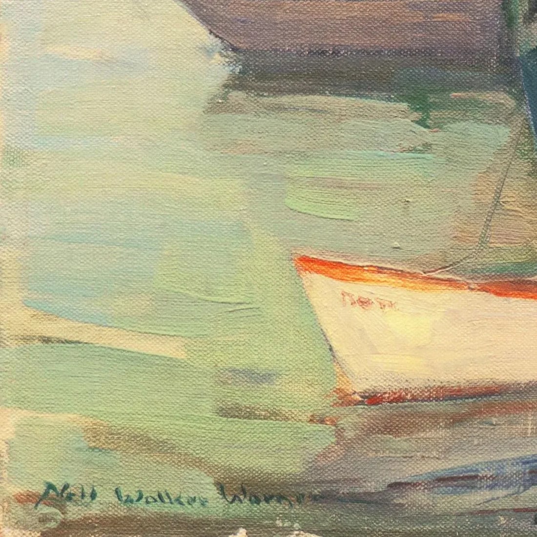 Cape Ann Harbor' by Nell Walker Warner, Woman Artist, Massachusetts, Rockport, Gloucester, Los Ange - 2
