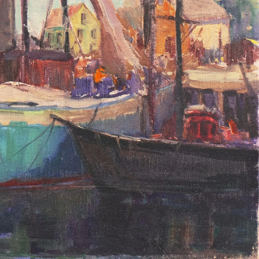 Cape Ann Harbor' by Nell Walker Warner, Woman Artist, Massachusetts, Rockport, Gloucester, Los Ange - 4