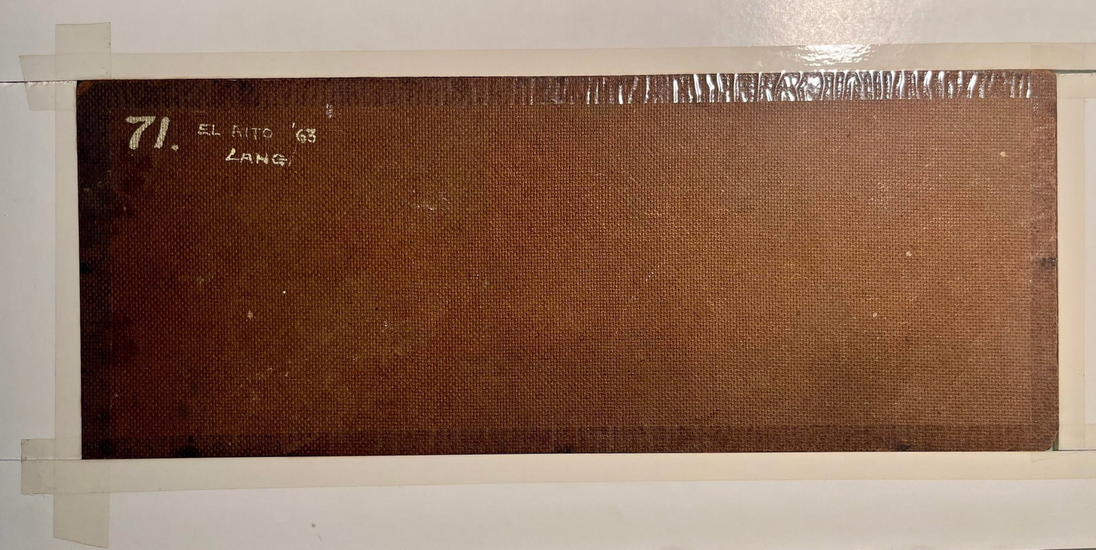 1963 Oil on Board Painting by American Artist Wilfred A. Lang Jr. Dated and Signed - 5