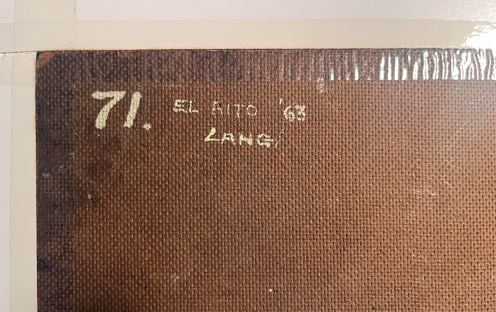 1963 Oil on Board Painting by American Artist Wilfred A. Lang Jr. Dated and Signed - 6