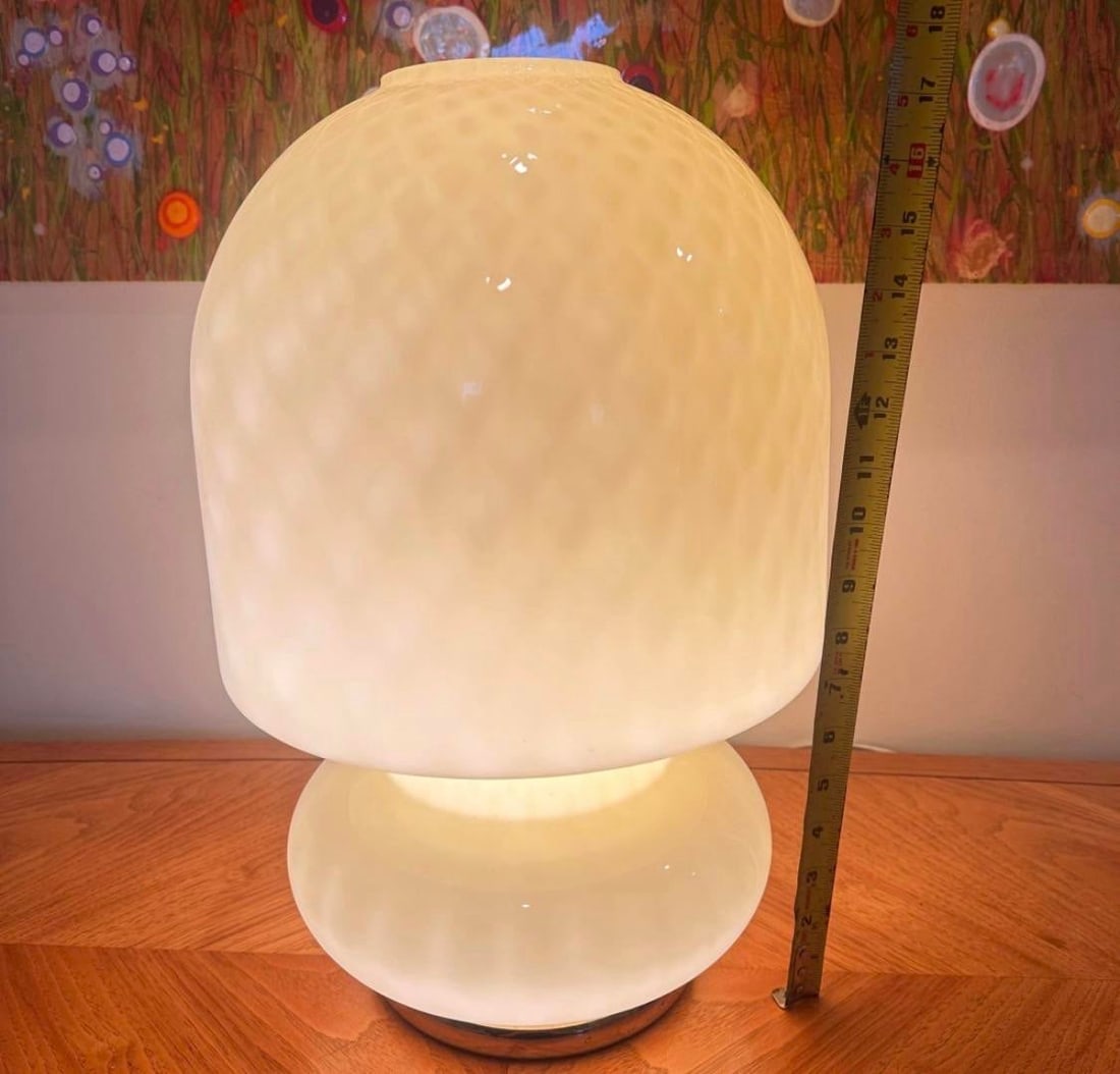 1970s Murano Glass Mushroom Lamp - 2