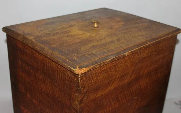 19th C Lancaster County Original Painted Small Bin - 3