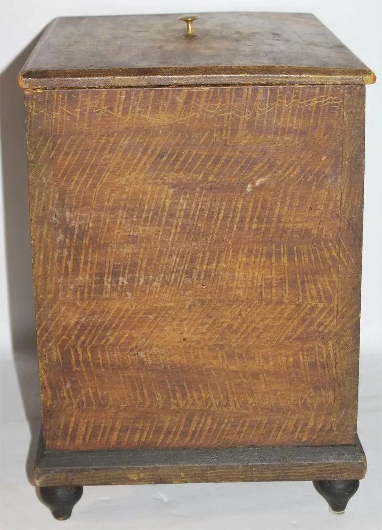 19th C Lancaster County Original Painted Small Bin - 7