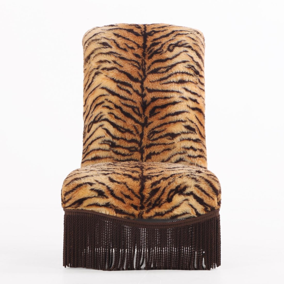 A French Lounge Chair With Faux Tiger Upholstery, 19th C. - 2