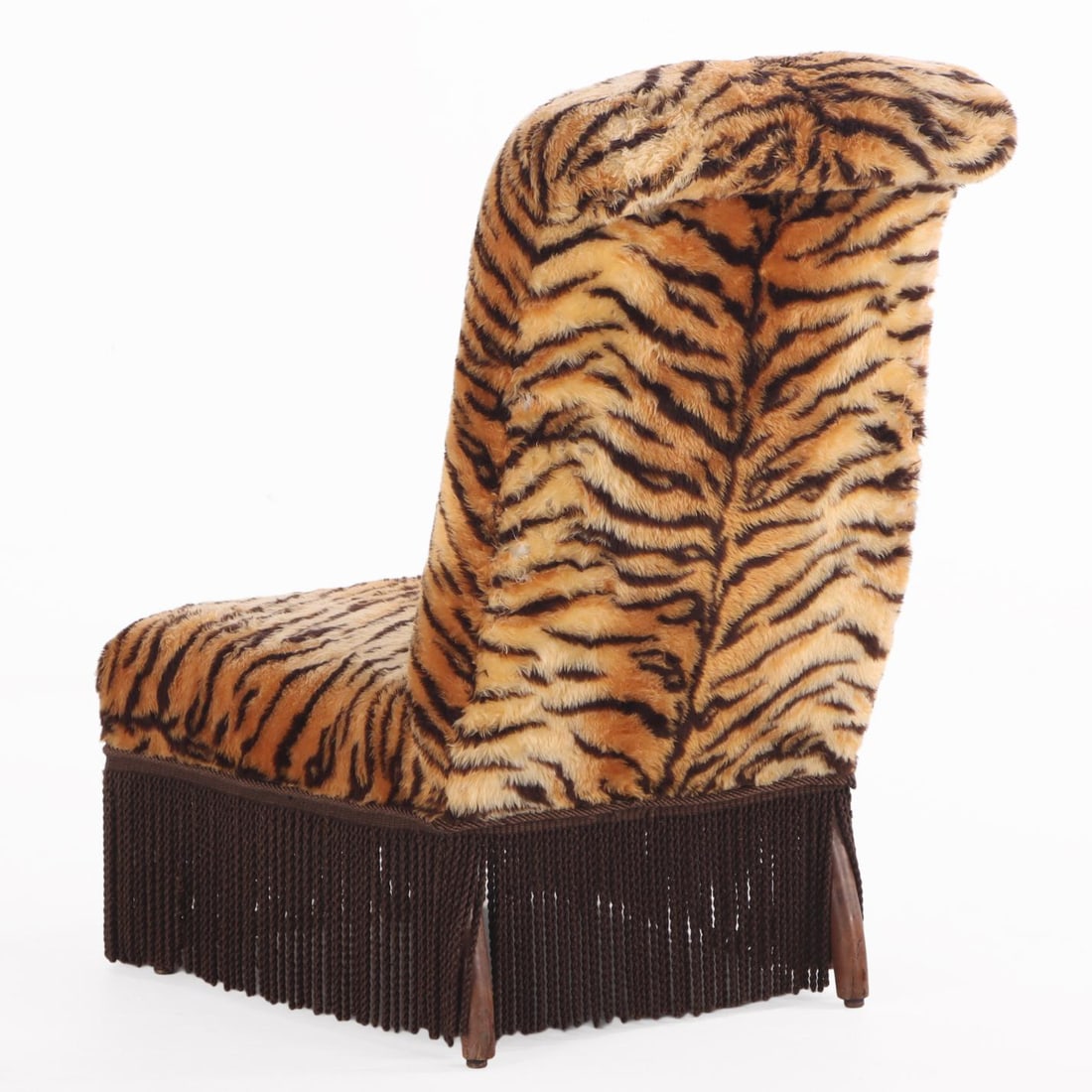 A French Lounge Chair With Faux Tiger Upholstery, 19th C. - 3