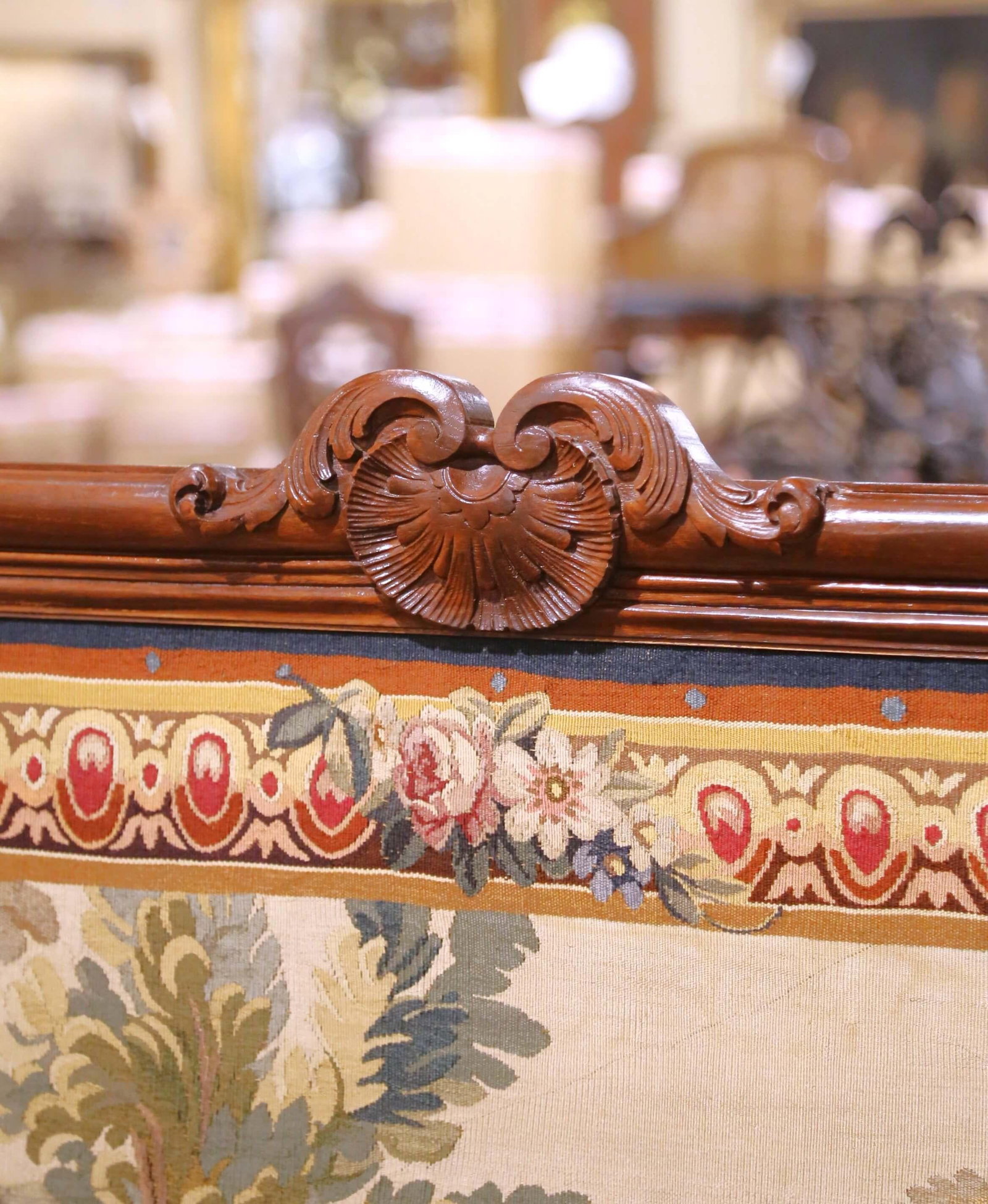 19th Century French Aubusson Tapestry in Oak Frame in the Manner of D. Teniers - 4