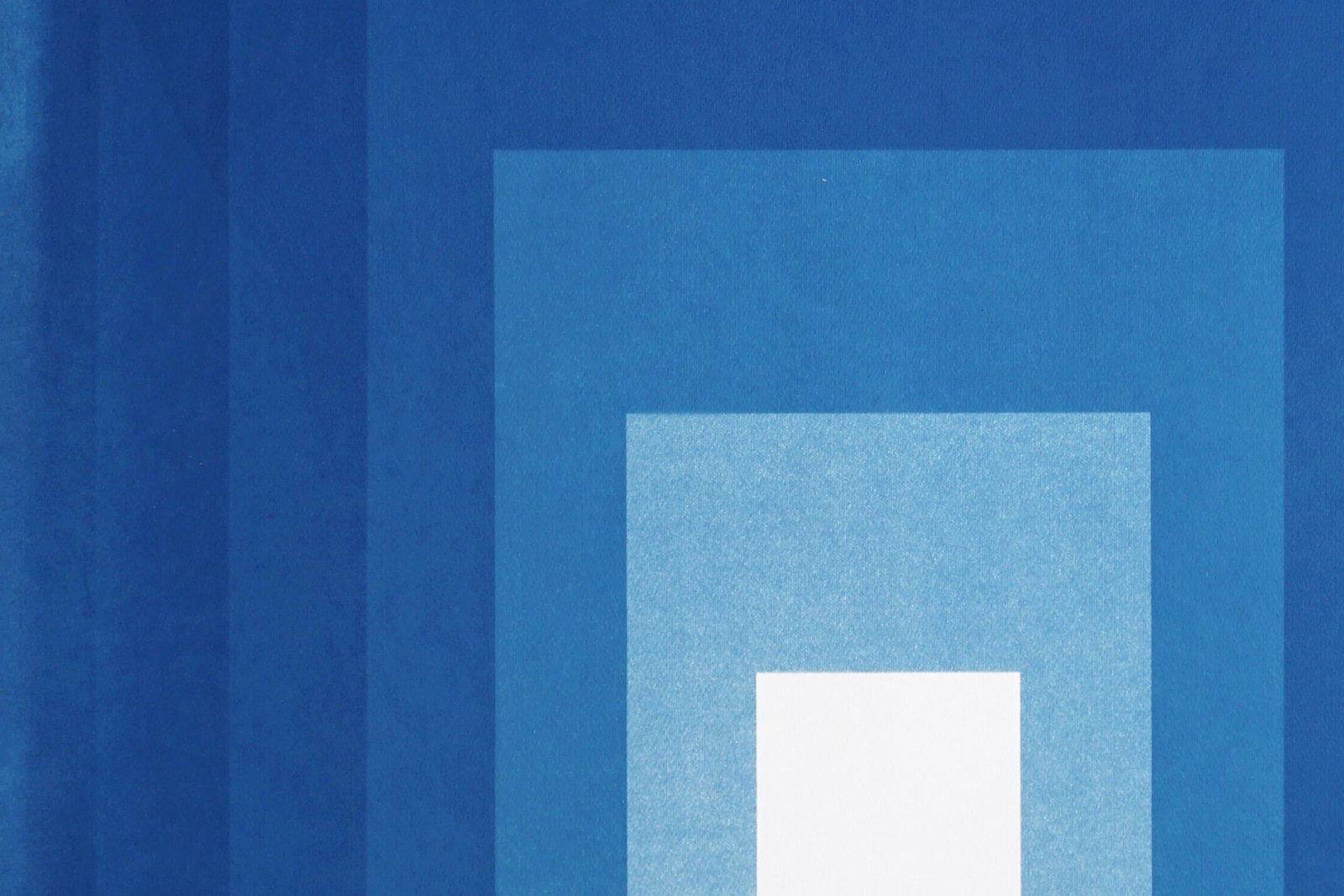 2025, Rectangular Porta, Geometric Architecture, Space Age Monotype Cyanotype on Watercolor Paper in - 7