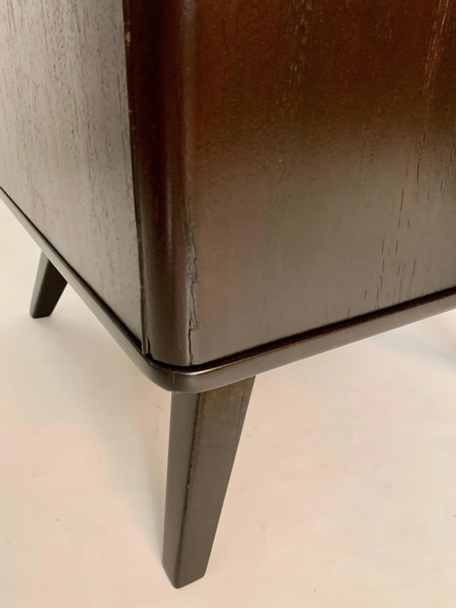 Swedish Moderne Dark Walnut Bedside Cabinets, 1940s - A Pair - 5