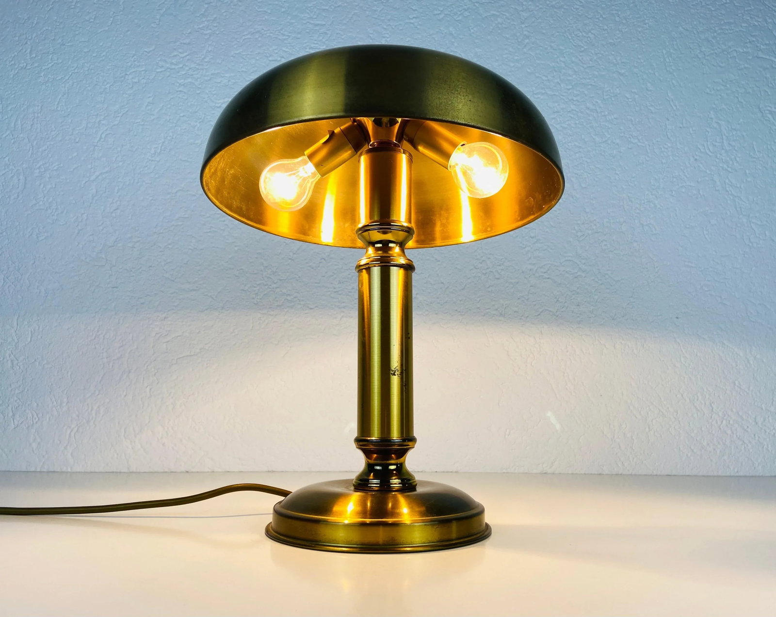 1 of 2 Midcentury Full Brass Table Lamps, 1960s, Germany - 3