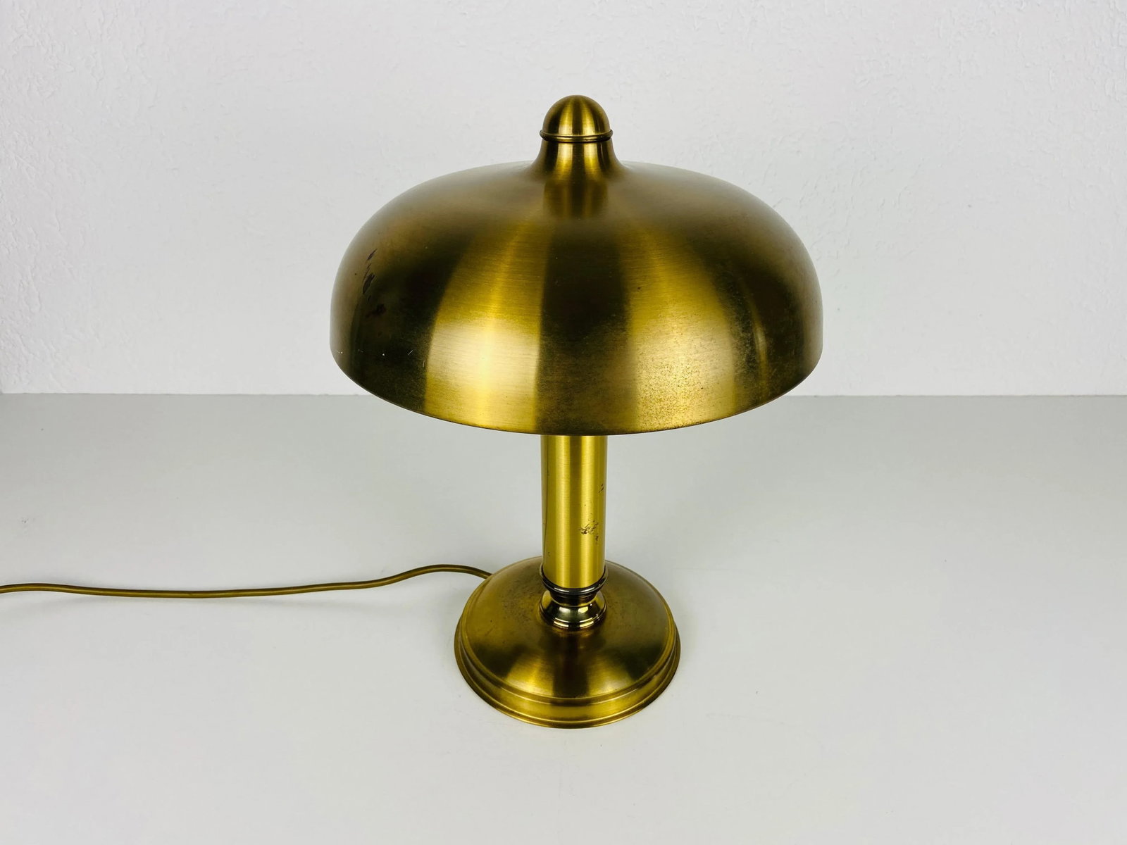1 of 2 Midcentury Full Brass Table Lamps, 1960s, Germany - 4