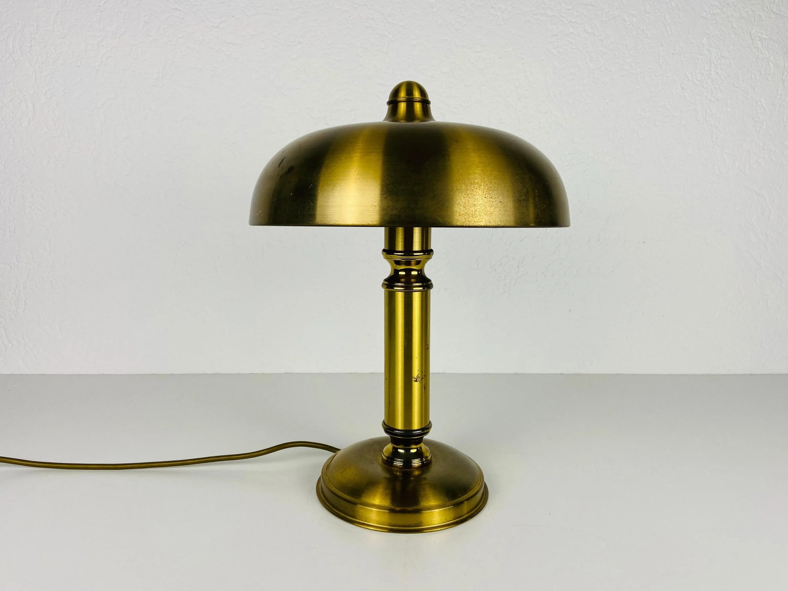 1 of 2 Midcentury Full Brass Table Lamps, 1960s, Germany - 7