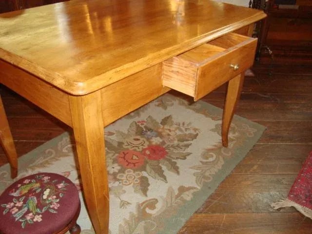 19th Century French Farm Style Writing Desk - 4